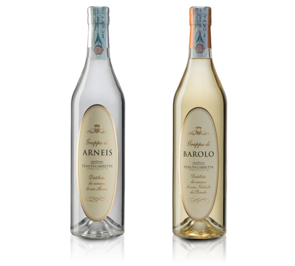 Grappa di Arneis e Grappa di Barolo Tenuta Carretta